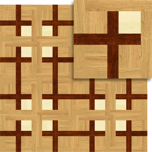 Художественный паркет Романовский паркет Укладка U 125