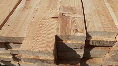 Брус HOFPARKETT Лиственница Натуральный гладкая